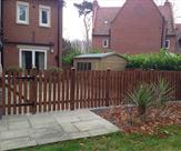 Double Sided Picket Fencing With Wooden Posts